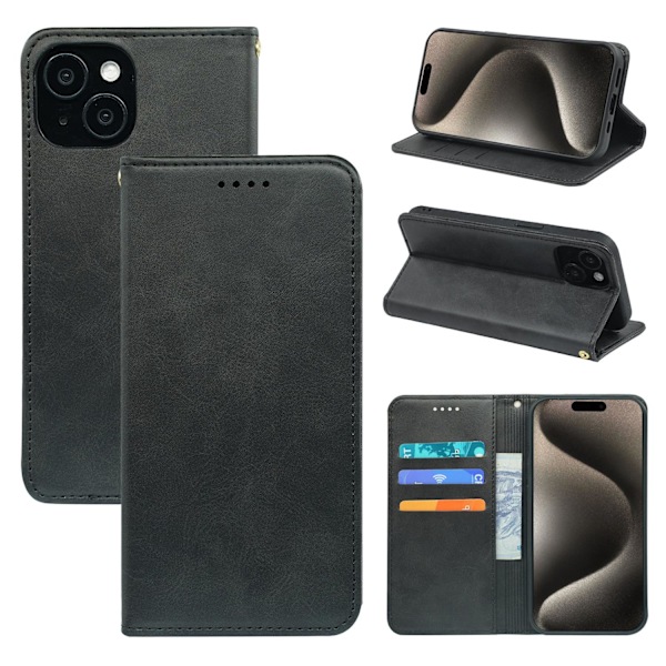 Etui til iPhone iPhone 13pro 6.1 sort magnetisk