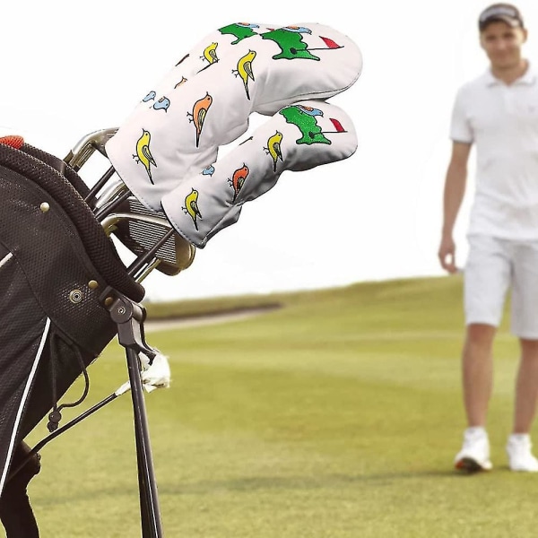 Nya golfklubbkåpor som är kompatibla med förare, fairway, hybrid-golf förare Headcover A
