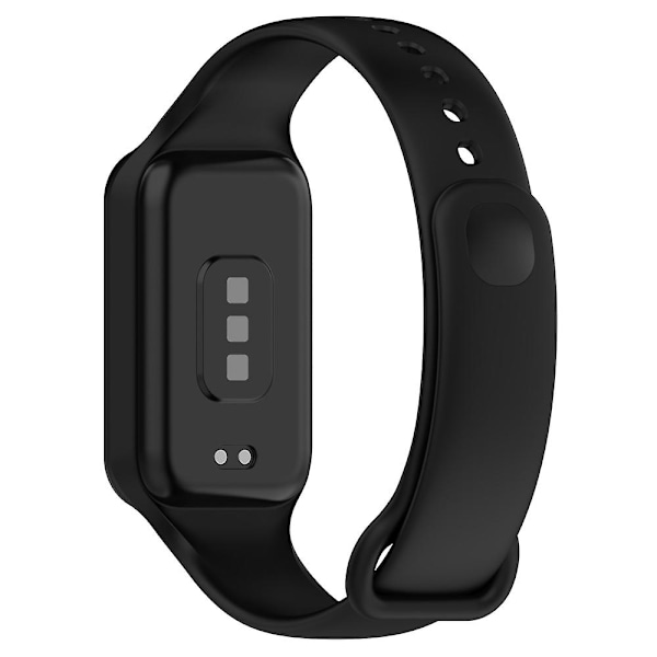 Svart Svart Silikon Integrert Klokkereim kompatibel med Redmi Band 2 kompatibel med Redmi Band 2