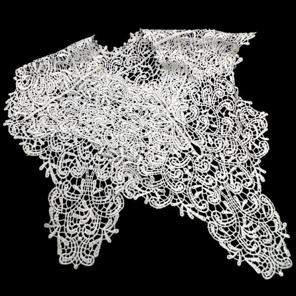 Dame falsk krage Avtakbar halv Allsidig Mote Elegant White