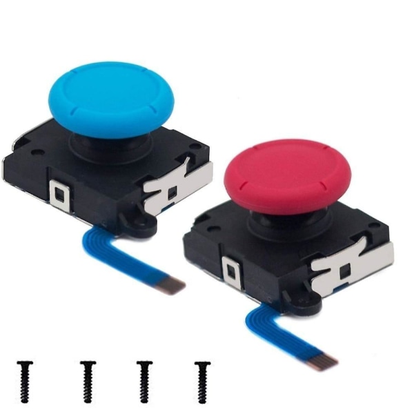 Byte av analog joystick i 3d -vänster/höger trigger för Nintendo Switch Blue and Red 2