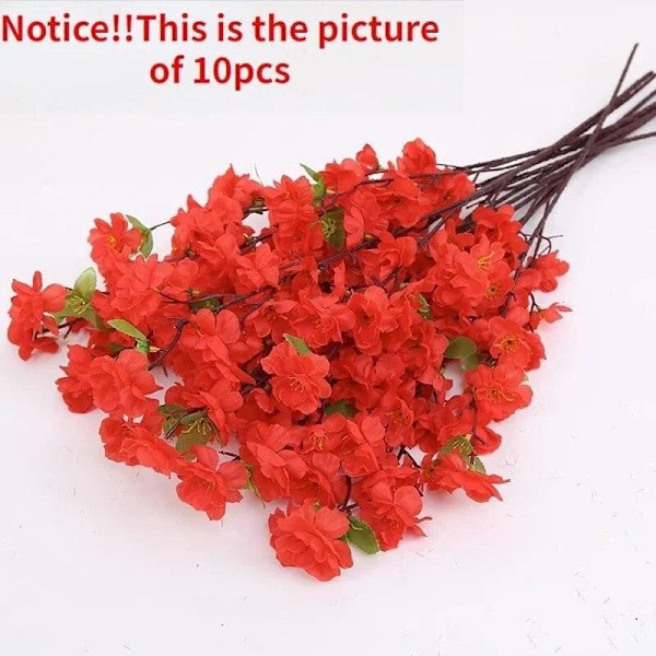 1 st Konstgjord Persikoblomma Vardagsrumsdekorationer Falskt Träd Landskapsdekoration 65cm Böjbar F Matches the image 1pc