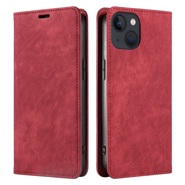 Kotelo iPhone 14pro 6.1 punainen magneettiläppä