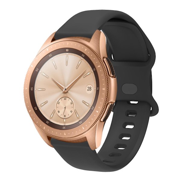 Sort Sort kompatibel med Garmin Venu silikone urrem 22mm