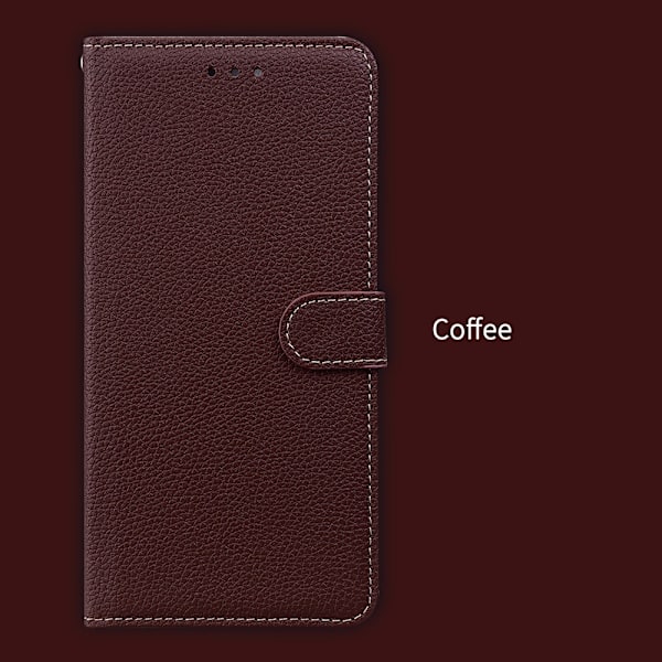Brunt Wallet-etui med kortholder og magnetisk lukning eksklusivt til iPhone 16 Plus