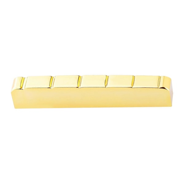6 Strenger 43mm Messing Slisset Mutter for Elektrisk Gitar Reservedeler Reparasjonstilbehør