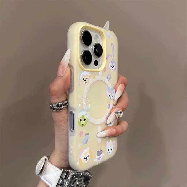 Kotelo iPhone 16 Magnetic Yellow Noz29534