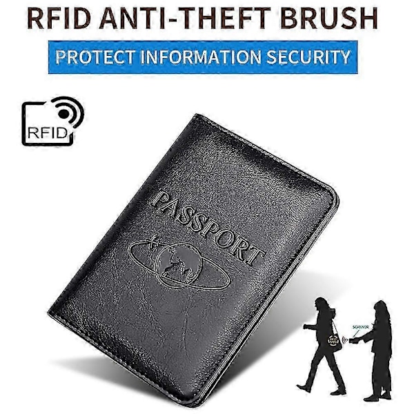 Tp-8296 RFID-passikotelo, monitoiminen aitoa nahkaa oleva matkalompakko korttipaikoilla ja lipputaskulla Red