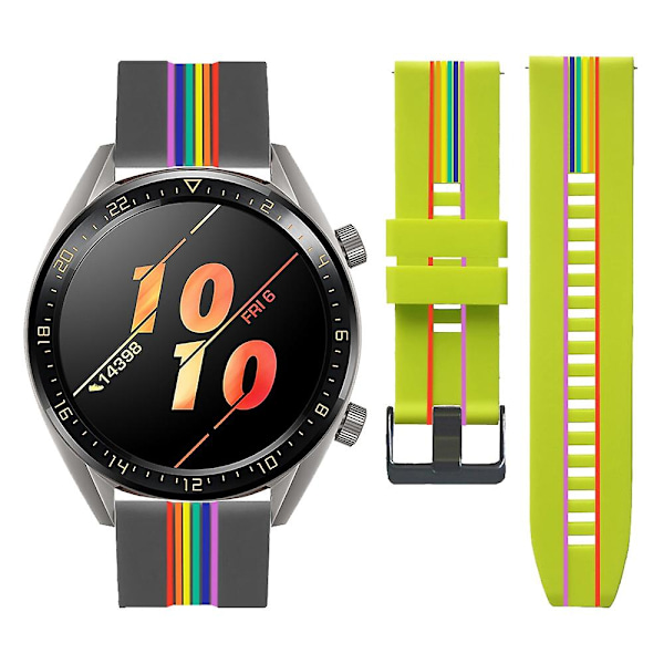Blått silikonarmband kompatibelt med Huawei Watch Gt3 46mm