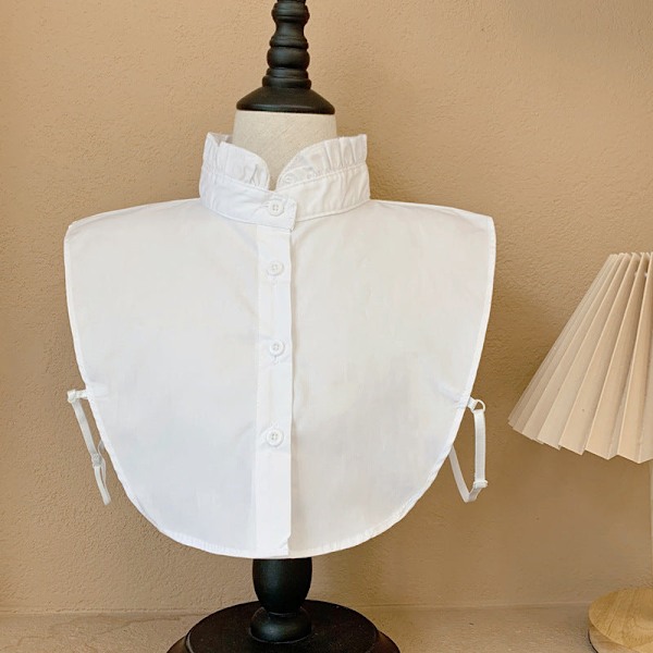 Dame falsk krage Avtakbar halv Inner Wear Base Vinter Shi Sparkling style up-to-neck white