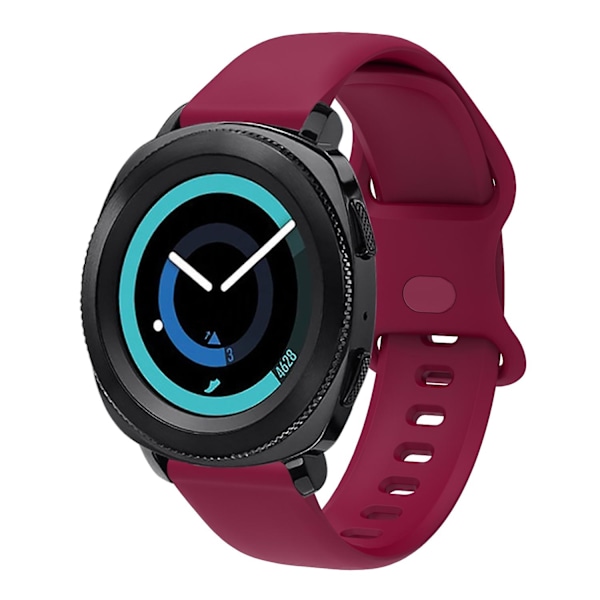 Viininpunainen Viininpunainen 22mm yhteensopiva Xiaomi Haylou Rt Rs3 Ls04 / Ls05s -kellonrannekkeen kanssa 22mm