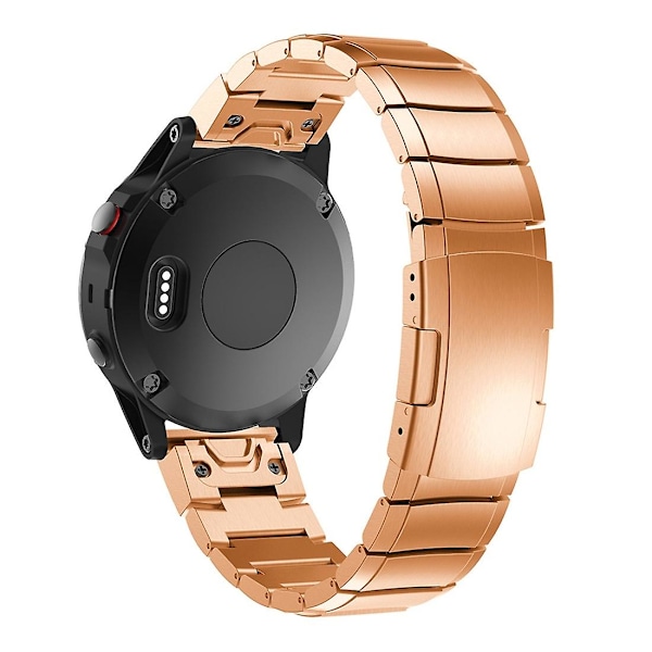 Rosegull Rosegull Stålklokkereim kompatibel med Garmin Fenix 5X 26mm