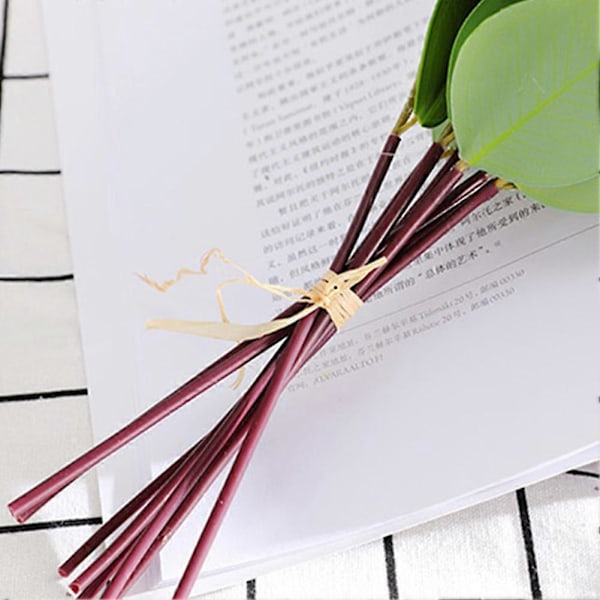 Hjem grøn kunstig plante kunstig blomst Eucalyptus 32cm (8 stykker runde)