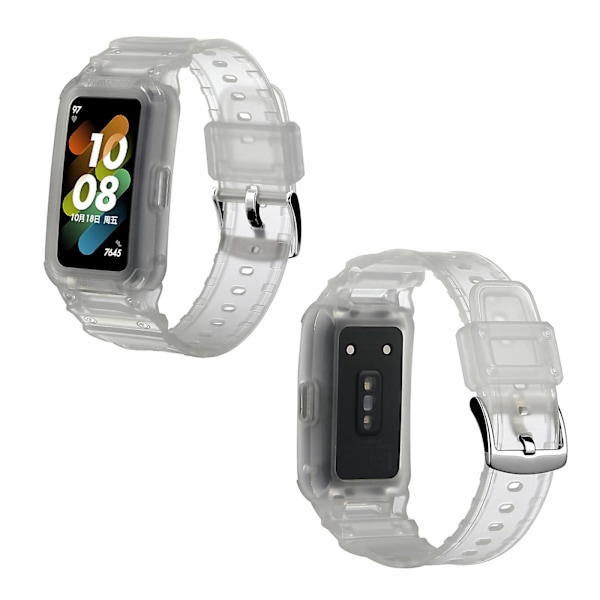 Frostet Transparent TPU Urrem kompatibel med Huawei Band 7 / 6 / Honor Band 6