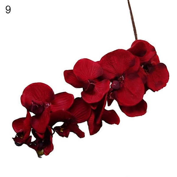 1 stk. Kunstig Blomst Sommerfuglorkidé Livaktig Hage DIY Fest Bryllupsdekor 9