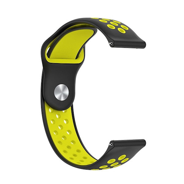 Sort Gul Sort Gul kompatibel med Huawei Watch 3 / 3 Pro silikoneurrem