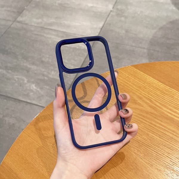 Kotelo iPhone 13 Pro Magnetic Navy Blue Noz30348