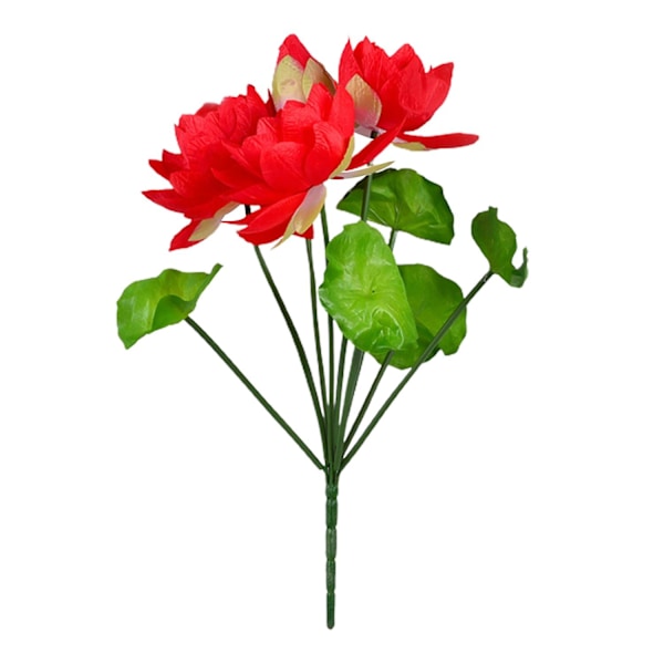 1 Buket Kunstige Blomster Realistisk Nem Vedligeholdelse 9 Hoveder Smuk Kunstig Åkandebuket Red