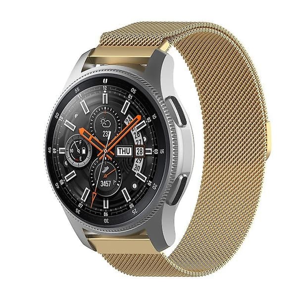 Guld Guld kompatibel med Honor Magic Watch 2/galaxy Active2 18mm Milan Rustfrit Stål Mesh Urrem