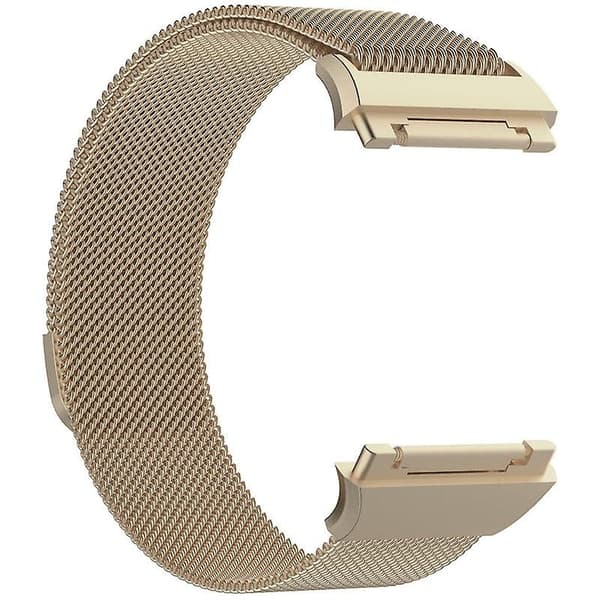 Champagneguld Champagneguld kompatibel med Fitbit Ionic Milanese Klockarmband Stor Storlek: 24x2.2cm kompatibel med Fitbit Ionic