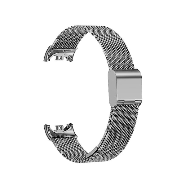 Grått Grått Spänne Metall Klockarmband kompatibelt med Xiaomi Mi Band 8