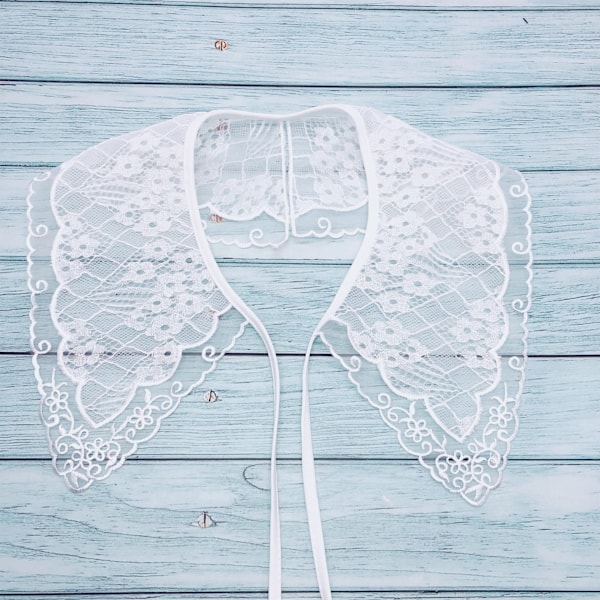 Dame falsk krage Avtakbar halv skjorte Kvinnelig ornament Vint A Adult average size