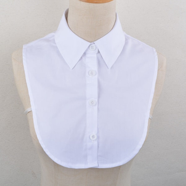 Dame falsk krave Aftagelig halv Multi-farve Valgfri Bomuld White 27 cm
