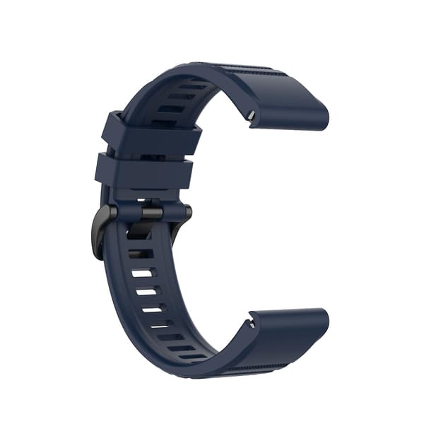 Midnattsblå Silikon Quick Release-reim kompatibel med Garmin Fenix 7X