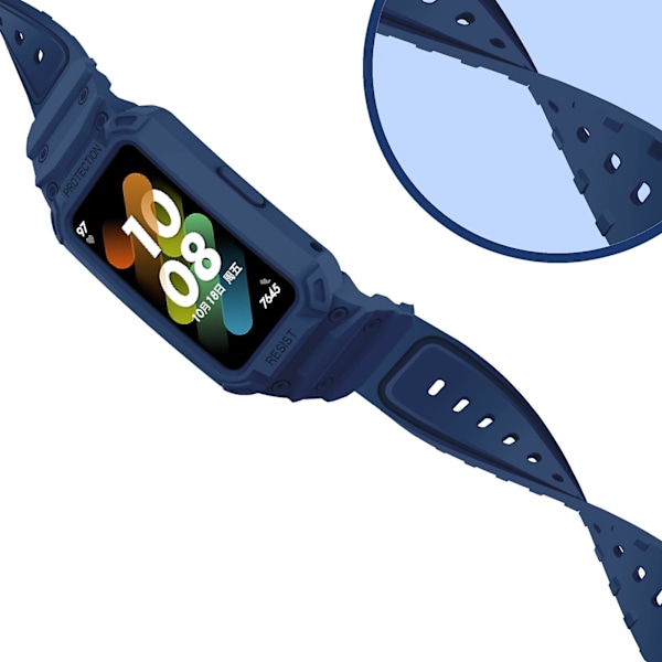 Midnattsblå TPU-klockarmband kompatibelt med Huawei Band 7 / 6 / Honor Band 6