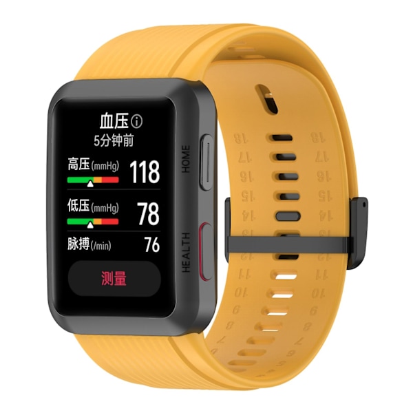 Gul Gul Silikon Klokkereim Med Spenne kompatibel med Huawei Watch D