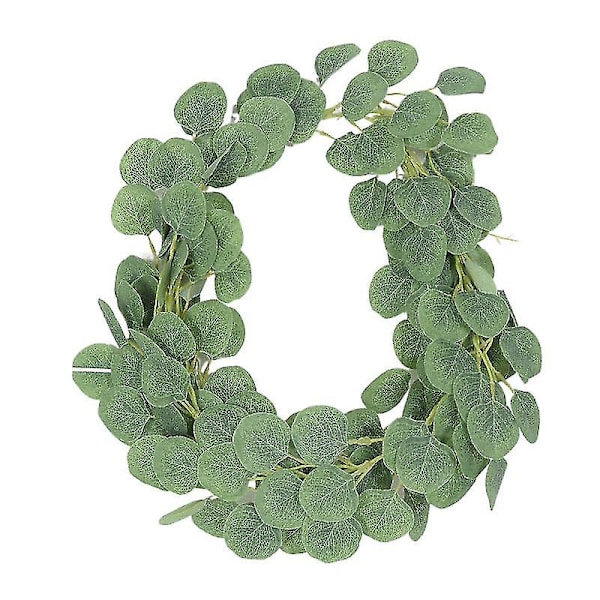 Simulaatiorottinki Uusi Eukalyptuksen Lehtiköynnös Riippuva Huurre Eukalyptuksen Lehti Pyöreä Lehti Simulaatiokasvi Muratti light green eucalyptus