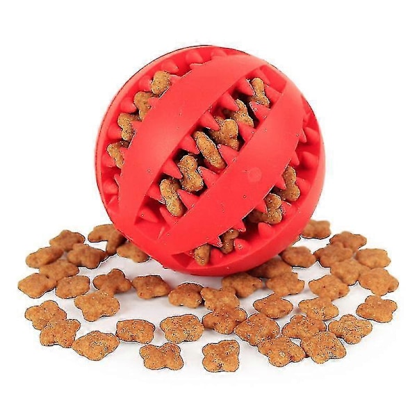 1 stk. Sof Kæledyr Hundelegetøj Bold Interaktiv Elasticitetsbold Hundetyggelegetøj Tandrens Gummibold Legetøj Til Hunde Godbidder Foderautomat Green 7cm