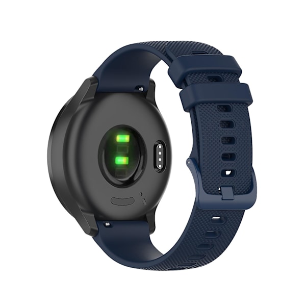 Blå Blå 22mm Rutigt Silikonarmband kompatibelt med Huawei Watch 3 Pro