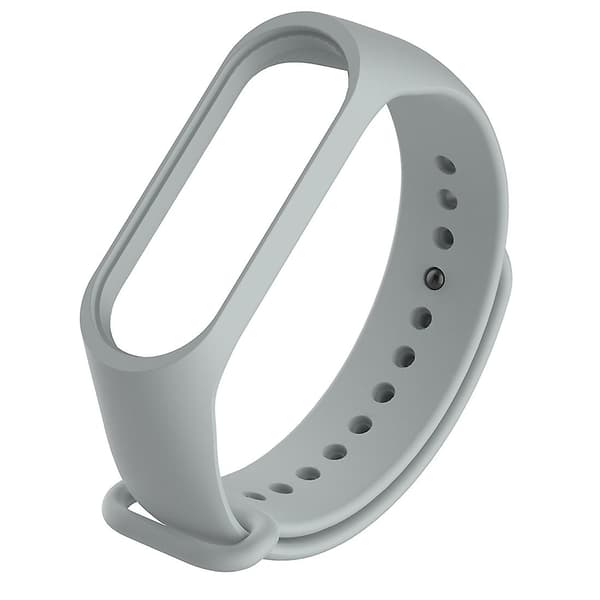 Grå Grå Silikone Urrem kompatibel med Xiaomi Mi Band 3