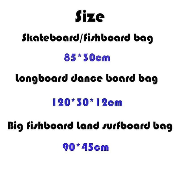 Ny Skateboard Ryggsäck Fish Board Surfboard Bag, stor Fishboard Bag Rosa