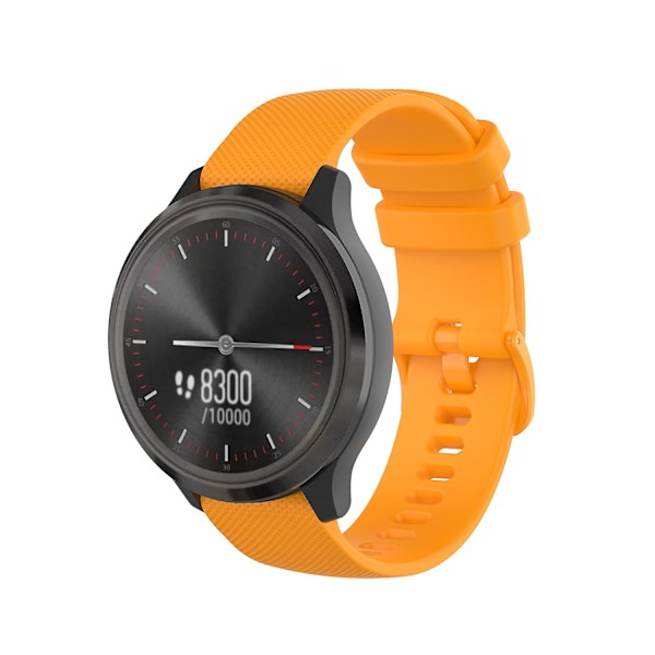 Gul Gul 22mm Rutigt Silikonarmband kompatibelt med Huawei Watch 3 Pro