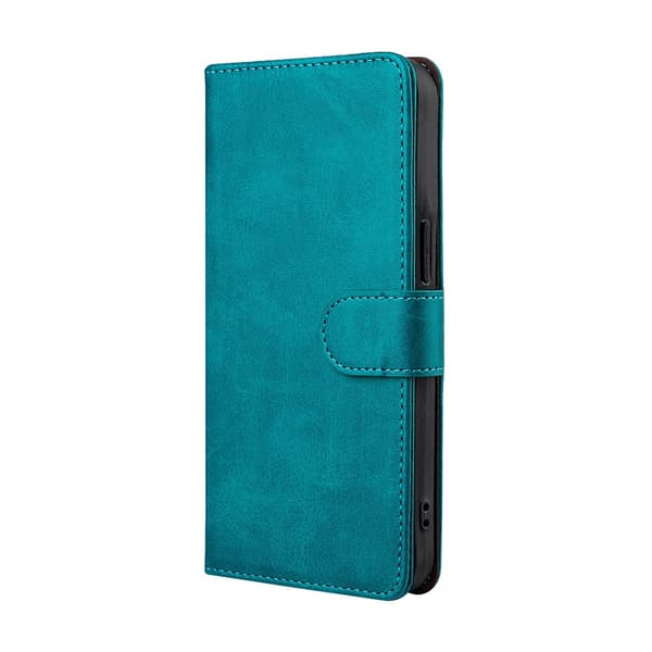 Etui til iPhone 16 Plus Lyseblå klassisk Almindelig Flip