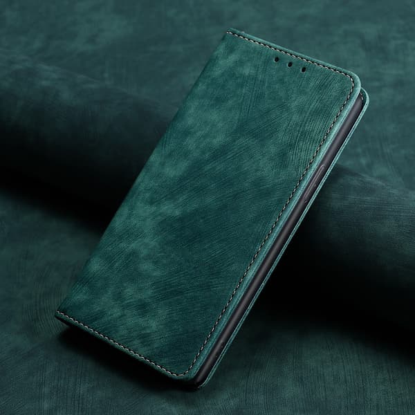 Etui til iPhone 16 Plus grøn Flip Magnetisk