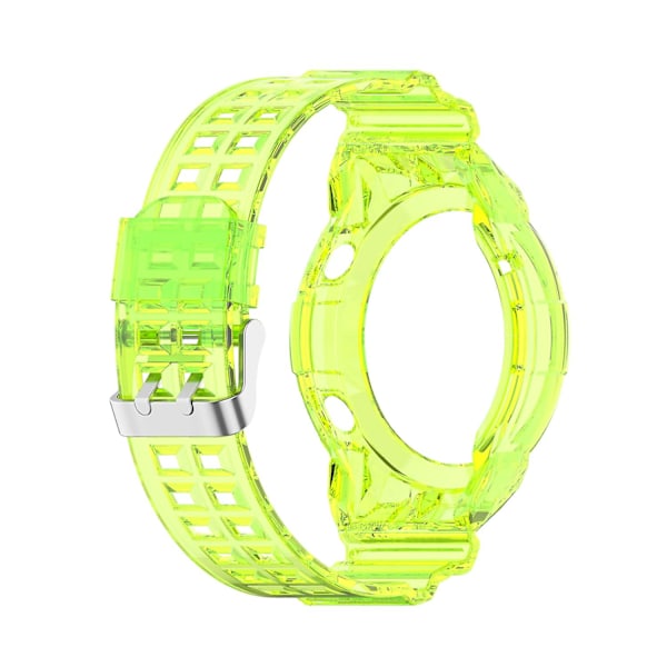 Lime Green Lime Green yhteensopiva Huawei Watch Gt 2 46mm silikonisen integroidun rannekkeen kanssa