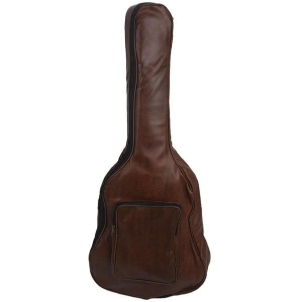 Ny Pu-gitarrryggsäck förtjockad väska kompatibel med 40/41 tums brun