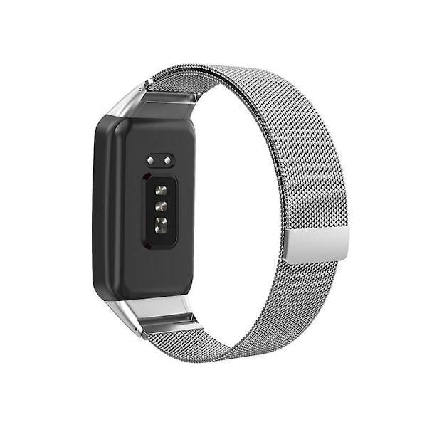 Grå Grå Milan Magnetiskt Klockarmband kompatibelt med Oppo Watch Free Nfc