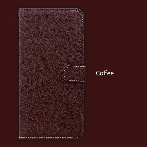Brun iPhone 14 Wallet Case med Kortholder Flip Magnetisk Eksklusivt