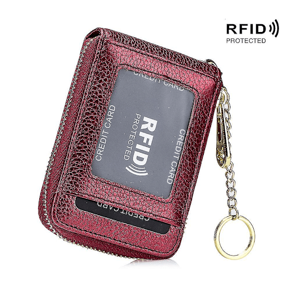 Et, Rfid H Et, Nyckelring D Ow Zip H (vertikal 10 fack) red