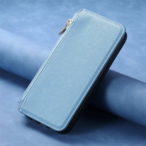 Etui til iPhone 13 blå Magnetisk cover sugekop adsorberer Flip