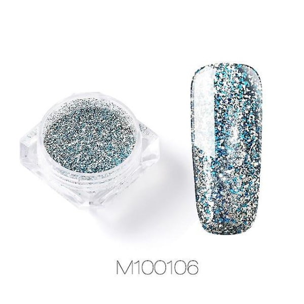 Nails Art Glitter Pigment Powder Gel - Polish Mirror Mancure Sparkles M100106