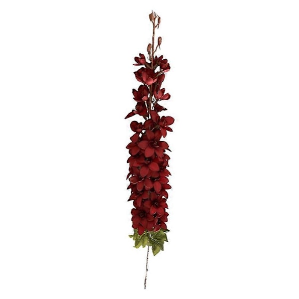 1 Gren Konstgjord Blomma Ingen Vattning Lättviktig Falsk Lång Stjälk Riddarsporre Simuleringsblomma Heminredning för Kontor Red