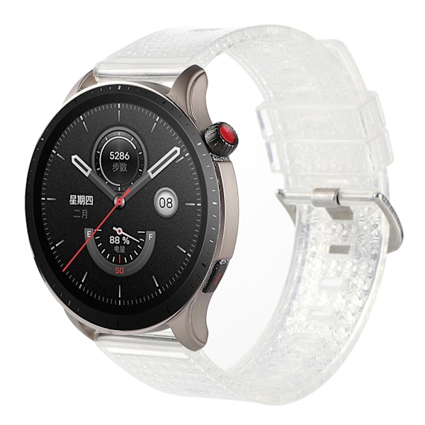 Valkoinen TPU-kellonranneke, yhteensopiva Huawei Watch3 Pron kanssa