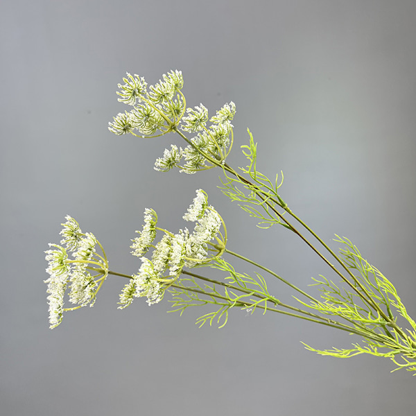 Kunstige blondeblomster boligindretning falske blomster bryllupsrekvisitter blonde vandbambus White