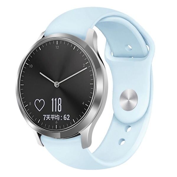 Lyseblå Lyseblå kompatibel med Garmin Vivoactive 3 / Vivomove Hr Rem
