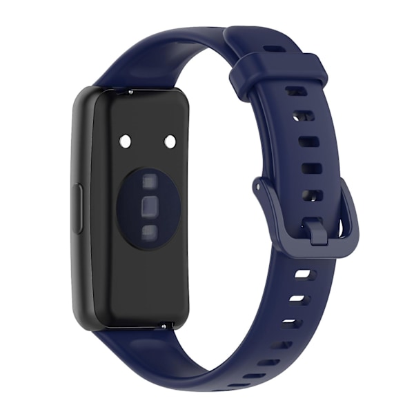 Laivastonsininen silikoninen ranneke, yhteensopiva Huawei Band 7:n kanssa, yhteensopiva Huawei Band 7:n kanssa